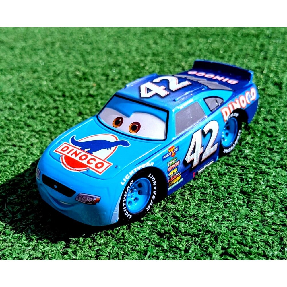 Disney Store Pixar Cars Cal Weathers 1:43 Diecast 4" Dinoco #42 Race Toy EUC